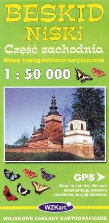 Mapa Beskid Niski część zachodnia 1:50 000 WZKart