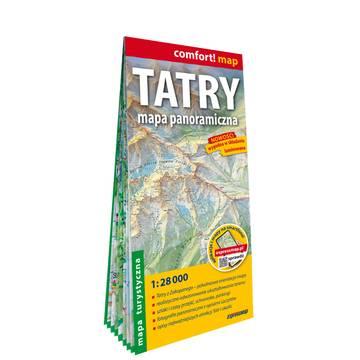 Tatry Mapa panoramiczna laminowana mapa turystyczna 1:28 000