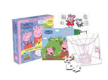 Wesołe zabawy Świnka Peppa + puzzle
