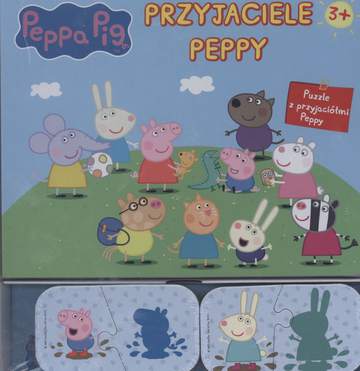 Przyjaciele peppy Świnka Peppa z puzzlami