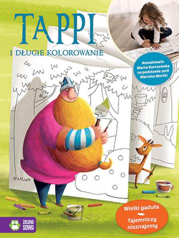 Wielki gaduła tajemniczy nieznajomy tappi i długie kolorowanie