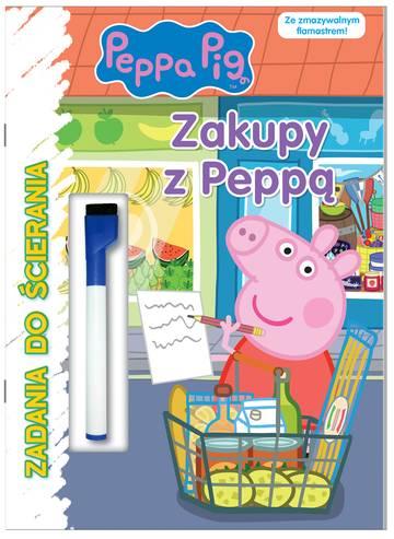 Zakupy z Peppą! Świnka Peppa. Zadania do ścierania
