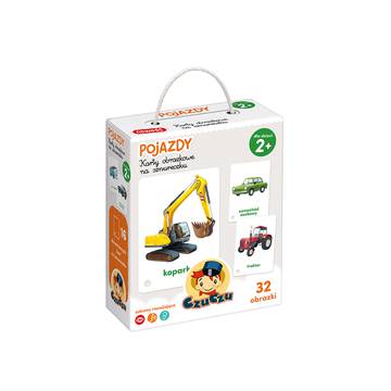 Karty obrazkowe na sznureczku Pojazdy