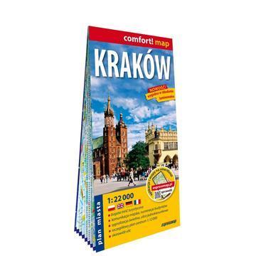 Kraków plan miasta 1:22 000 laminat 2026