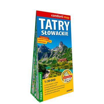 Tatry Słowackie laminowana mapa turystyczna 1:30 000 2026
