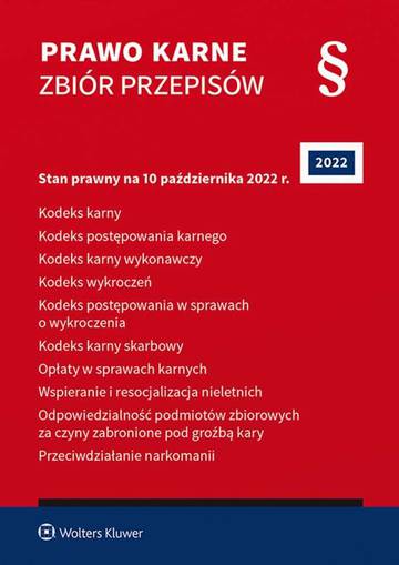 Prawo karne. Zbiór przepisów wyd. 2022