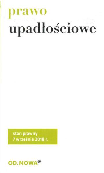 Prawo upadłościowe 09. 2018