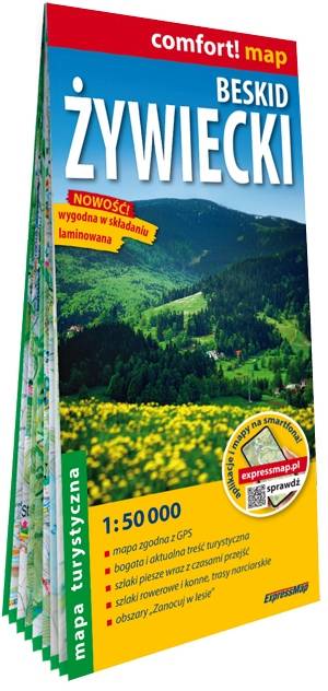 Beskid Żywiecki mapa turystyczna 1:50 000 laminat 2025