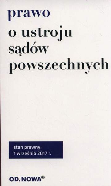 Prawo o ustroju sądów powszechnych