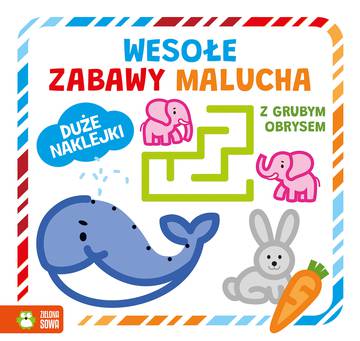 Wesołe zabawy malucha z grubym obrysem