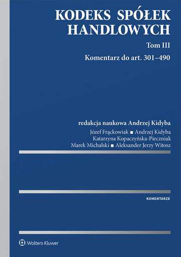Kodeks spółek handlowych. Tom 3