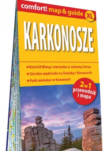 Karkonosze; laminowany map&guide XL (2w1: przewodnik i mapa)
