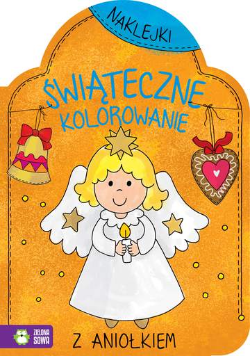 Świąteczne kolorowanie z aniołkiem