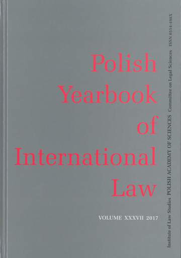 Polish yearbook of international law Tom xxxvii