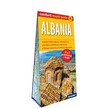Albania map&guide XL PL laminat 2023