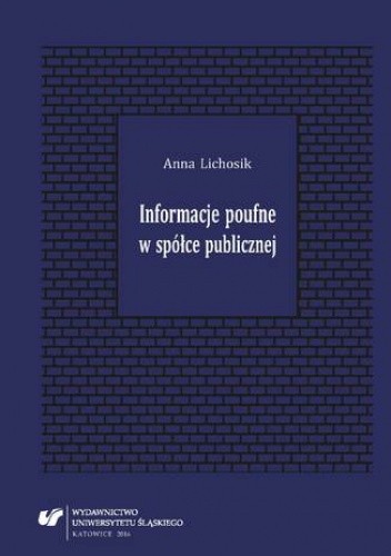 Informacje poufne w spółce publicznej