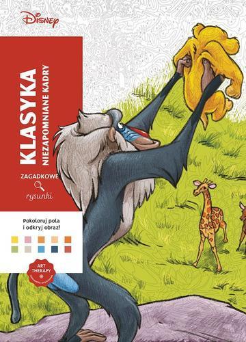 Niezapomniane kadry. Disney. Klasyka. Zagadkowe rysunki. Kolorowanka antystresowa. Art therapy