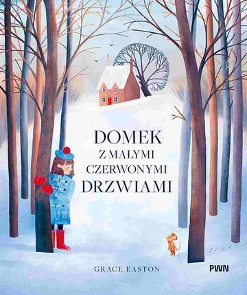 Domek z małymi czerwonymi drzwiami