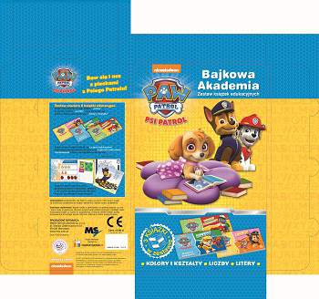 Psi Patrol bajkowa akademia kolory i kształty litery liczby
