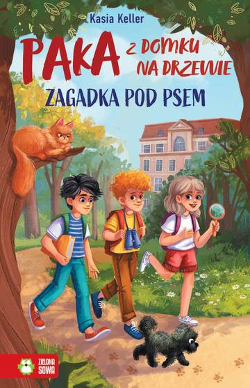 Zagadka pod psem. Paka z domku na drzewie