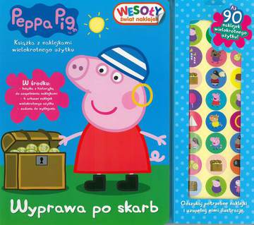 Wyprawa po skarb wesoły świat naklejek Świnka Peppa