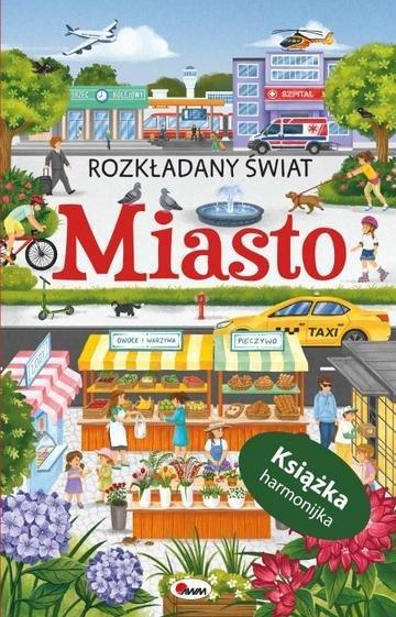 Okładka: Miasto. Rozkładany świat (książka harmonijka)