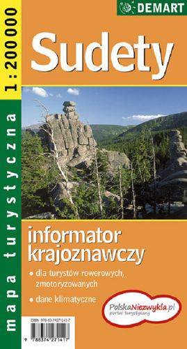 Sudety mapa turystyczna 1:200 000