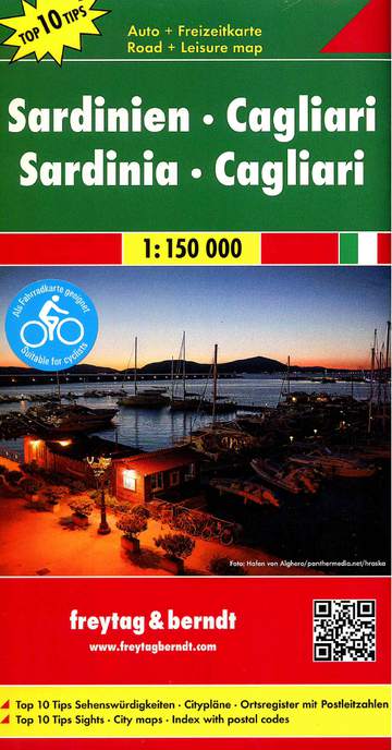 Sardynia cagliari mapa 1:150 000