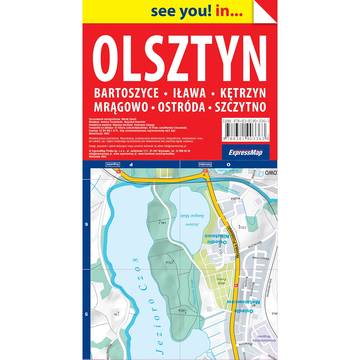 Olsztyn plan miasta 1:15 000 papier 2022