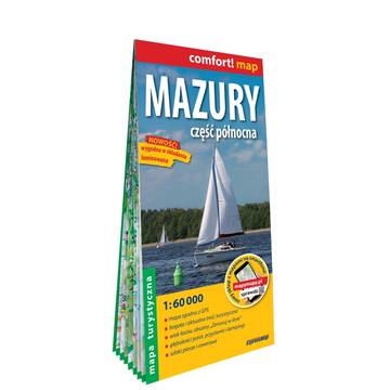 Mazury cz. Północna mapa turystyczna 1:60 000 laminat 2023