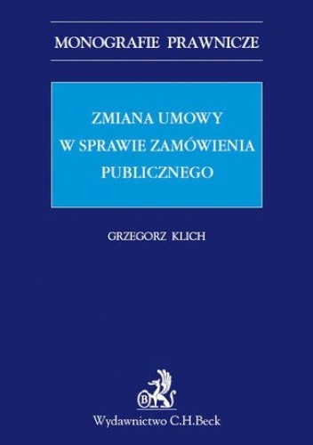 Zmiana umowy w sprawie zamówienia publicznego
