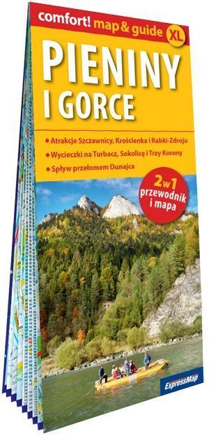 Pieniny i Gorce laminowany map&guide XL 2w1 przewodnik i mapa