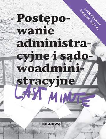 Postępowanie administracyjne 2020 last minute
