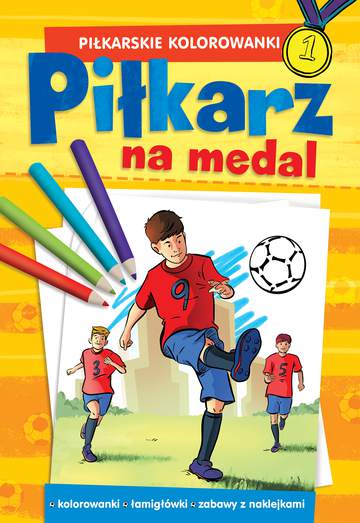 Piłkarskie kolorowanki piłkarz na medal