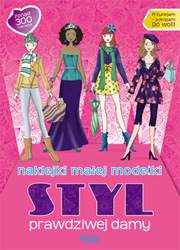 Naklejki małej modelki styl prawdziwej damy