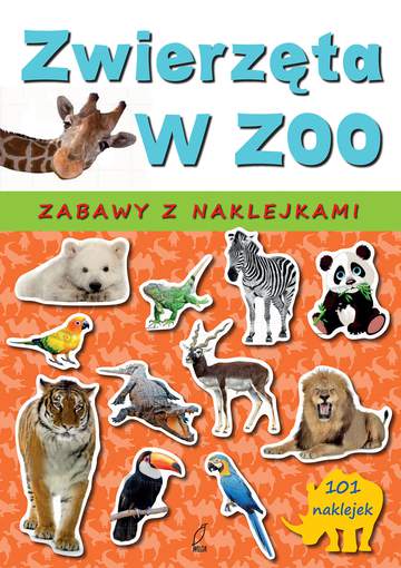 Zwierzęta w zoo zabawy z naklejkami