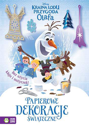 Kraina Lodu przygoda olafa papierowe dekoracje świąteczne