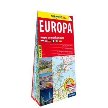 Europa mapa samochodowa 1:4 000 000