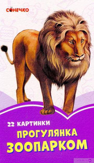 Fioletowe książeczki Spacer po zoo wer. ukraińska