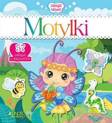 Motylki naklejki iskierki