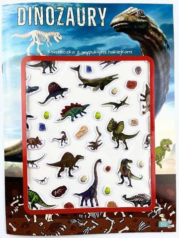 Dinozaury. Książeczka z wypukłymi naklejkami