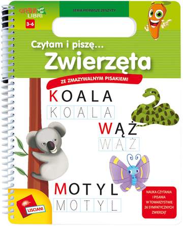 Czytam i piszę zwierzęta carotina 305 pl78137 LISCIANI