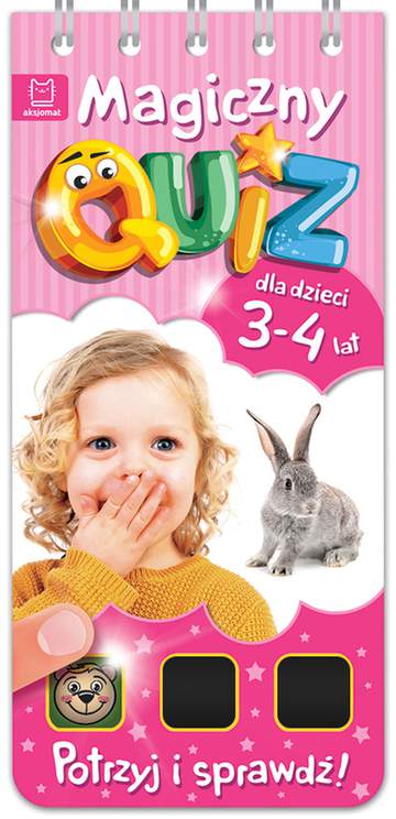 Magiczny quiz dla dzieci 3-4 lata różowy