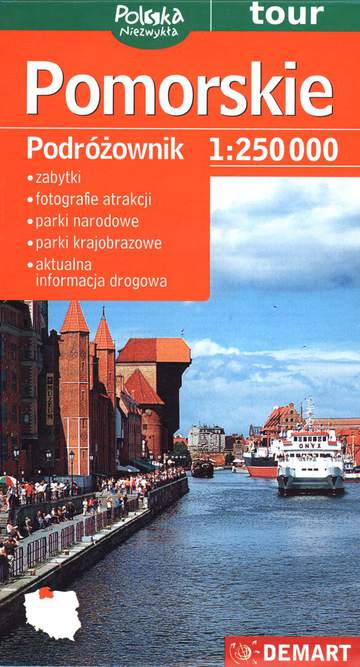 Pomorskie turystyczna mapa samochodowa 1:250 000