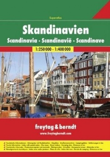 Skandynawia. Atlas Freytag & Berndt 1:250 000-1:400 000