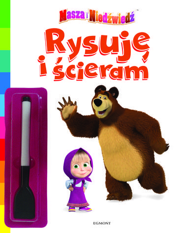 Masza i Niedźwiedź rysuję i ścieram