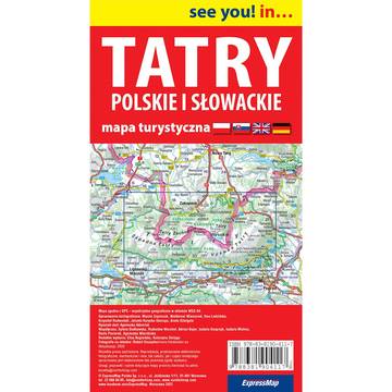 Tatry Polskie i Słowackie mapa turystyczna 1: 55 000 papier 2022