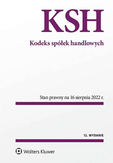 Kodeks spółek handlowych. PrzepisyWydanie: 12