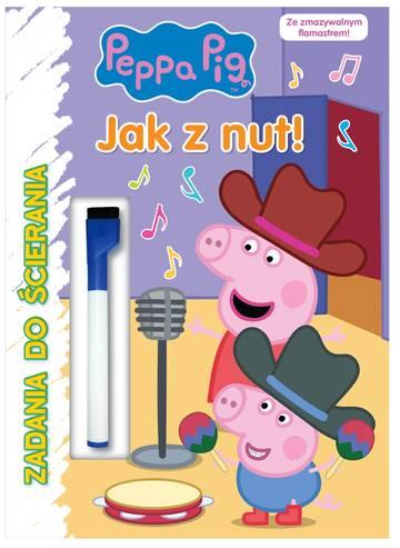 Jak z nut. Świnka Peppa. Zadania do ścierania