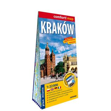 Kraków plan miasta 1:22 000 laminat 2024